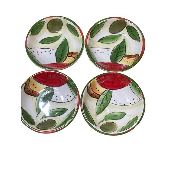 Set Of 4 Pampered Chef Dipping Bowls -For Oil/Spices/Sauces - Picture 1 of 6